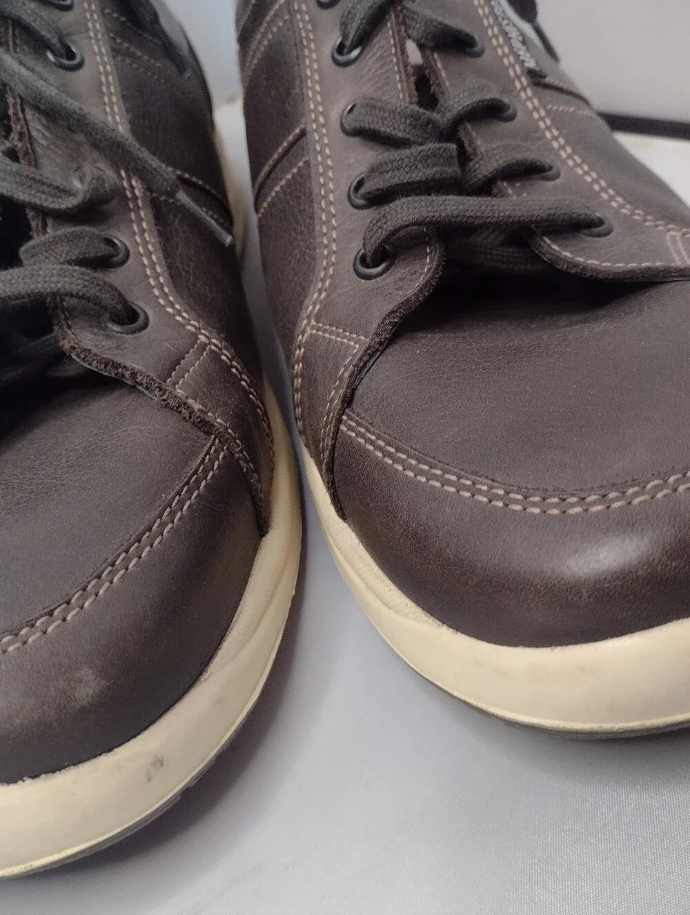 Mephisto Hero Perf Mens Size 13 Gray Leather  Work Dress Comfort Sneakers B12
